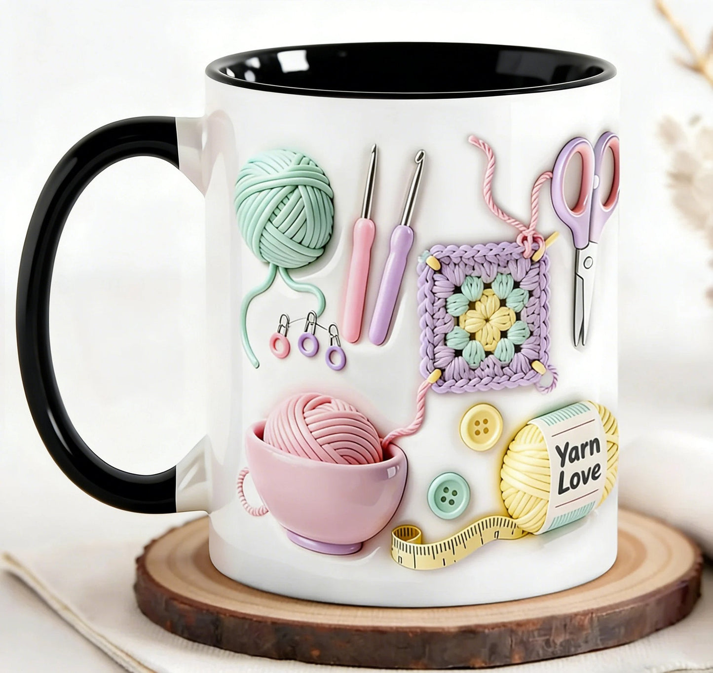 🏆Flitsverkoop⚡Meer dan 50.000 verkocht! Bijna op😱Yarn Love-mok, cadeau voor handwerkers en creatievelingen