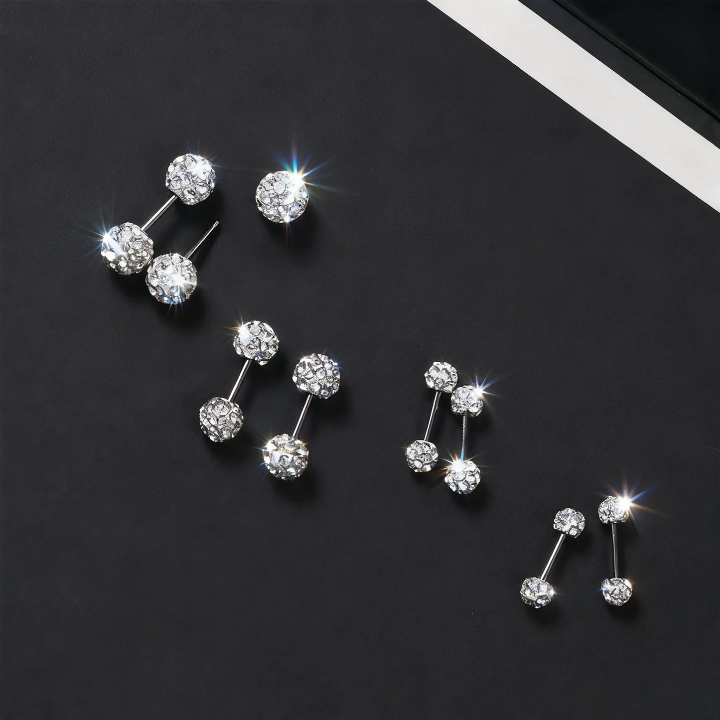 🌟Schitterende diamanten bolvormige oorbellen 🌟