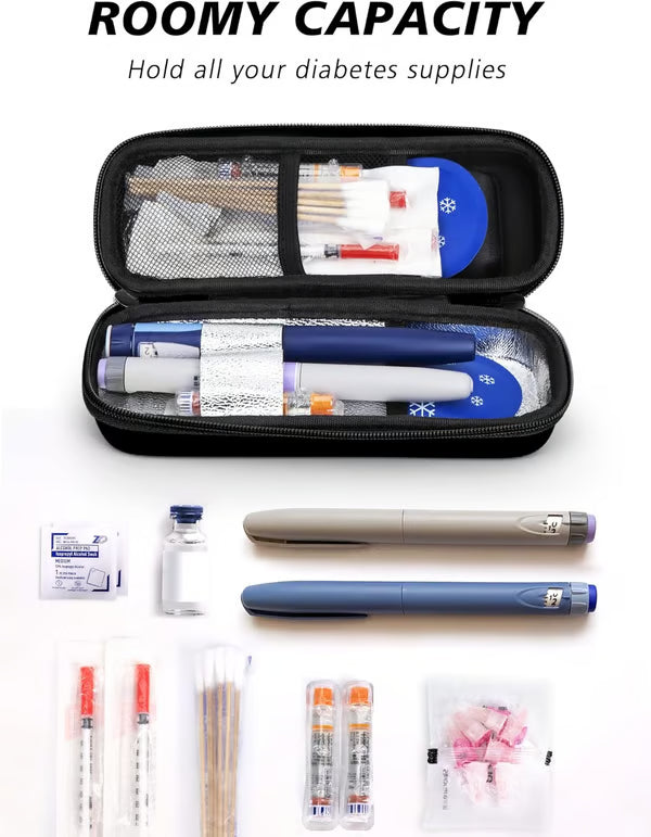 💉🌡️ 50% KORTING! Nooit meer zorgen over je insuline onderweg! Deze koeltas met temperatuurdisplay houdt je medicatie 6-8 uur koel – compact, licht en TSA-goedgekeurd!