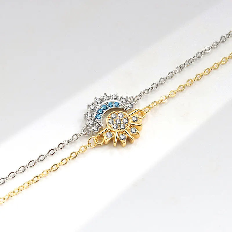 ❄️Zomerfresh 50% Korting!❤Elegante Zon & Maan Armband Set