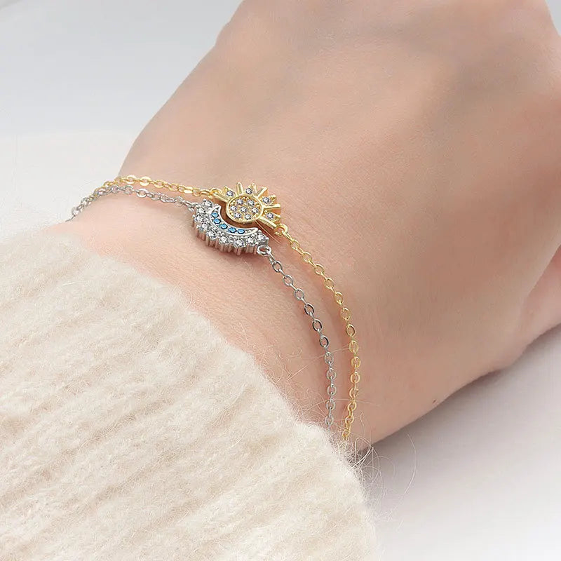 ❄️Zomerfresh 50% Korting!❤Elegante Zon & Maan Armband Set