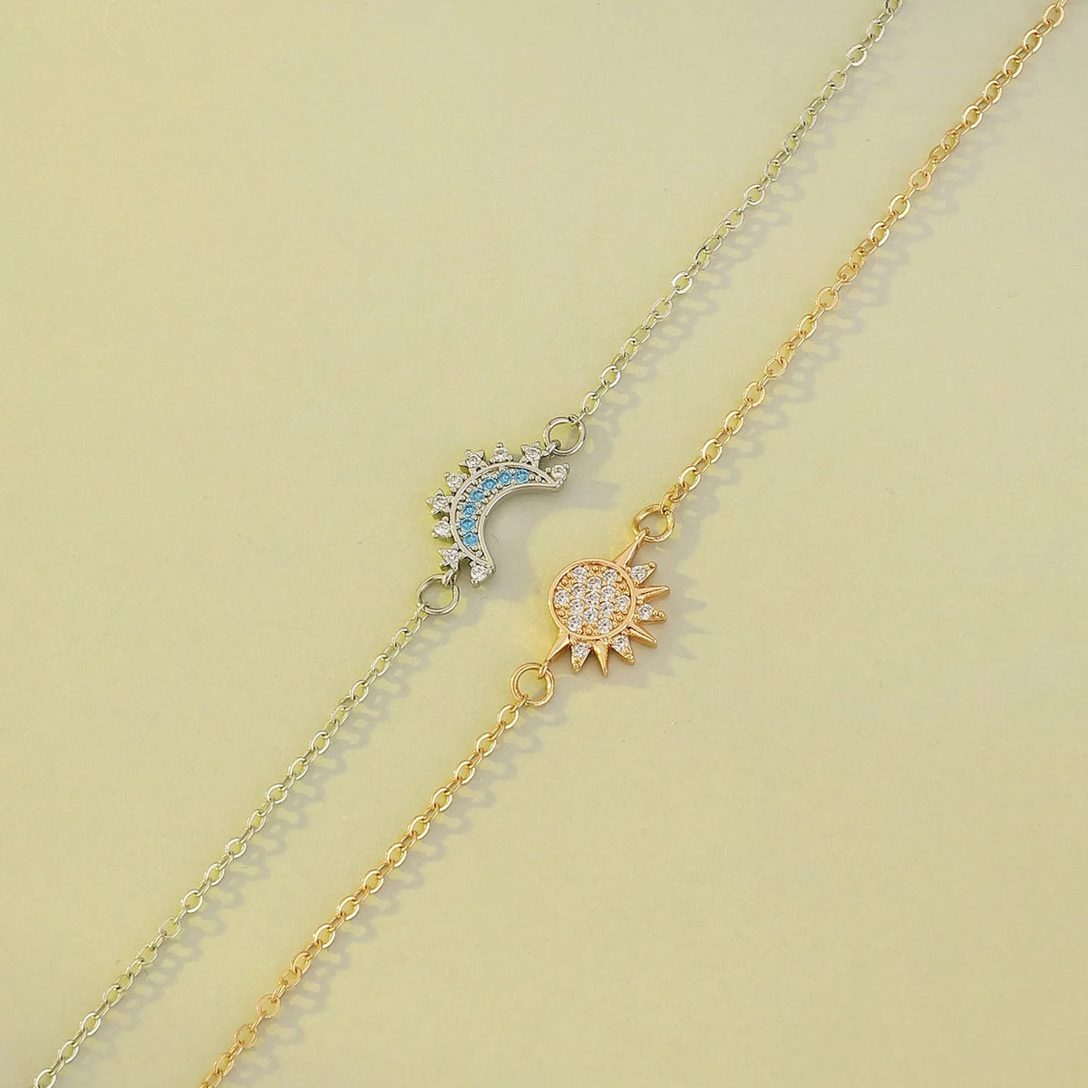 ❄️Zomerfresh 50% Korting!❤Elegante Zon & Maan Armband Set