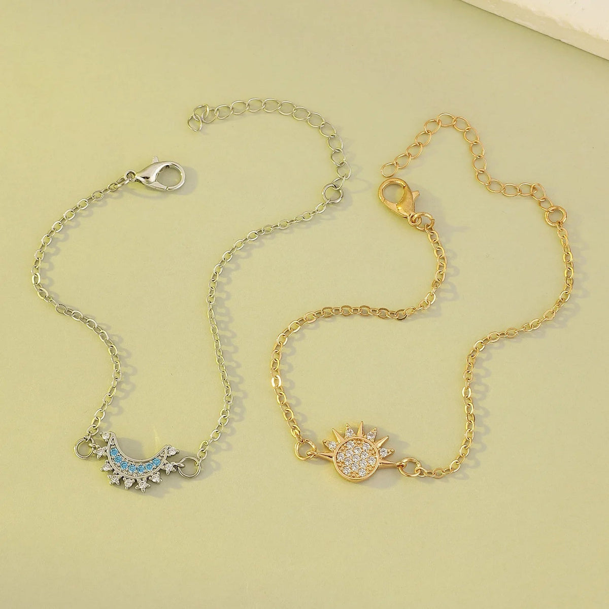 ❄️Zomerfresh 50% Korting!❤Elegante Zon & Maan Armband Set