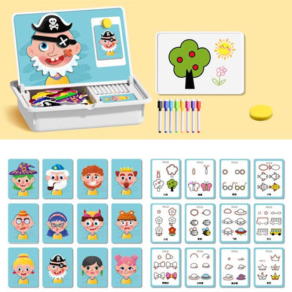 🔥Magnetische puzzels Face Dress Up Reisspel Dubbelzijdig Educatief leerspeelgoed voor kleuter