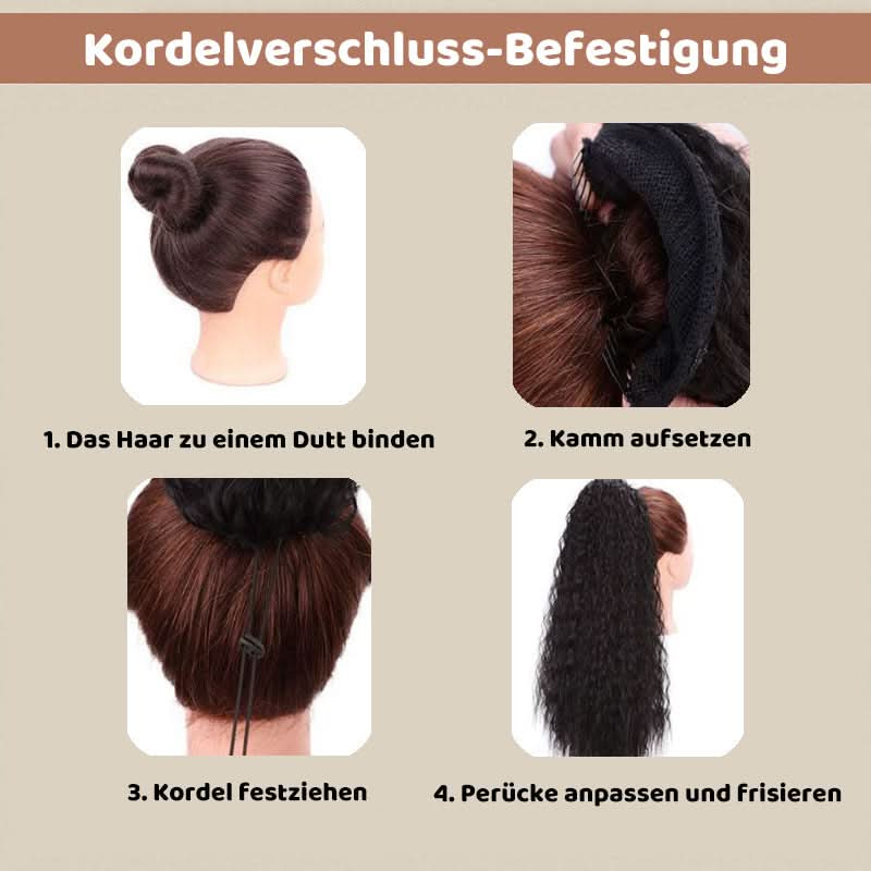 💕LAATSTE DAG VAN DE PROMOTIE - 50 % KORTING💕Krullend, golvend kroeshaar met paardenstaart