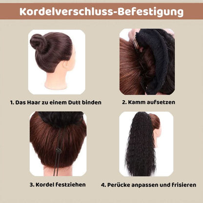 💕LAATSTE DAG VAN DE PROMOTIE - 50 % KORTING💕Krullend, golvend kroeshaar met paardenstaart