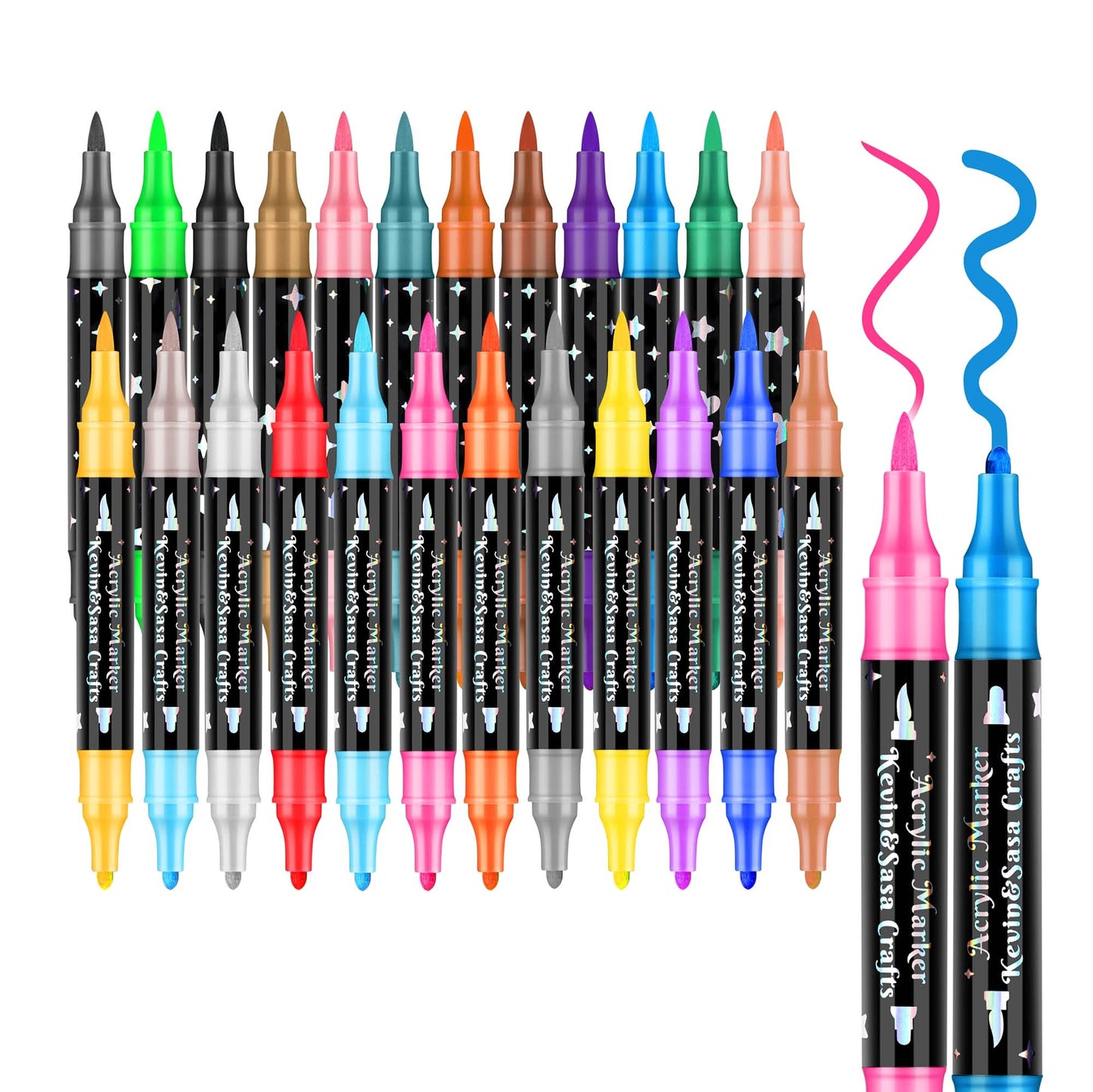 🔥Hot Sale 50% KORTING🎁Dual-Tip Glitter Marker Pen