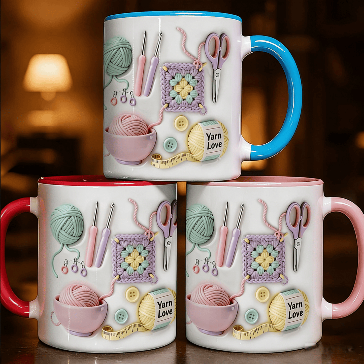 🏆Flitsverkoop⚡Meer dan 50.000 verkocht! Bijna op😱Yarn Love-mok, cadeau voor handwerkers en creatievelingen