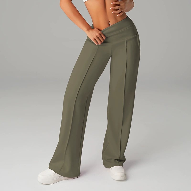 🥳Uitverkoop 2026🧘‍♀️Hoge taille wijde broek voor dames – Zachte, rekbare stof die je buik subtiel afslankt! Geschikt voor elk figuur, geeft een slank silhouet.