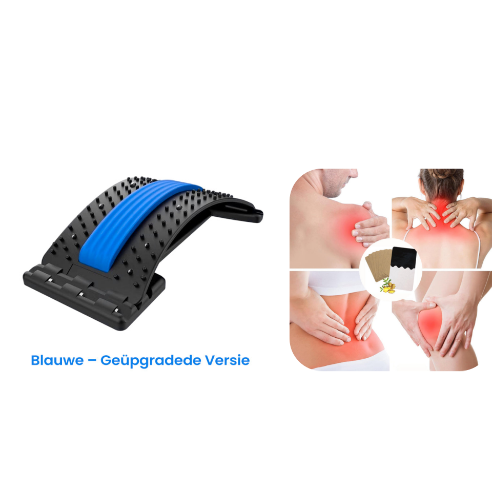 🧲💆‍♂️Rugpijn en stijfheid verlichten zonder naar een fysiotherapeut te hoeven – Magnetische Rugstretcher | 15 min/dag 🧲💪