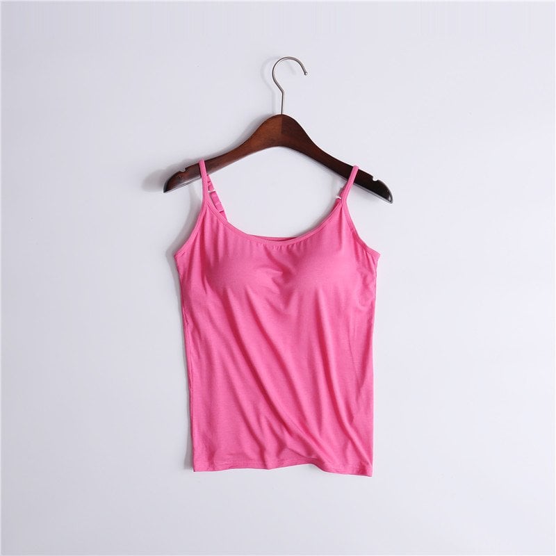 Halster vest voor dames - ingebouwde gewatteerde bh vest