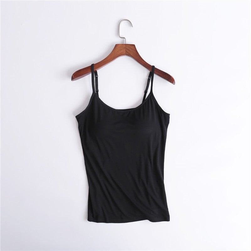 Halster vest voor dames - ingebouwde gewatteerde bh vest