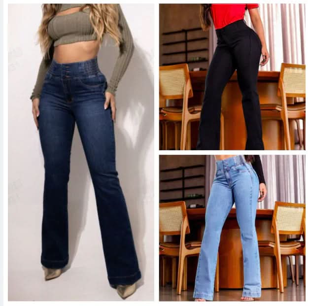 🎁2026 Nieuw binnen 55% KORTING👖 Stretch flare jeans met hoge taille