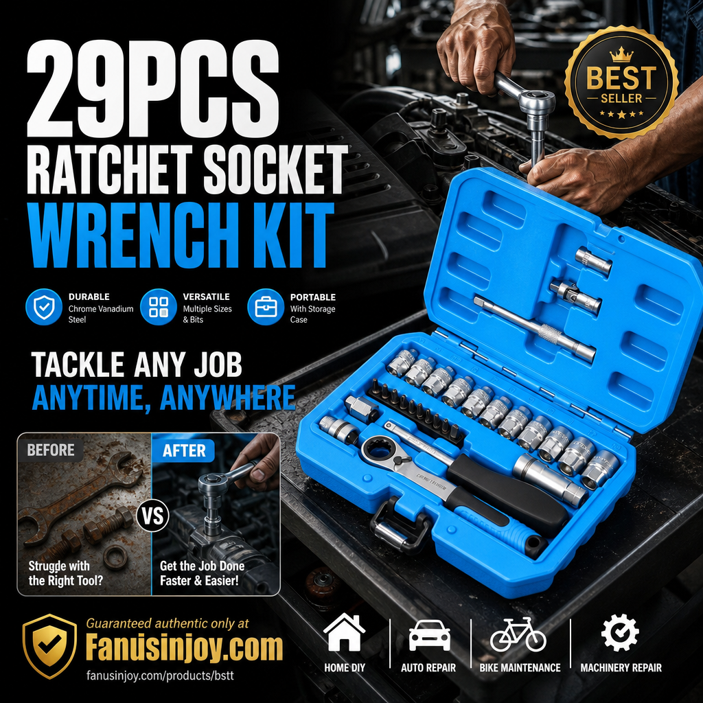 🥳HOT SALE🥳💞50K+ VERKOCHT! Ratelsleutelset – Vanaf £39.99! 29-delig, chroom-vanadium & opbergkoffer. Repareer alles – bestel nu! ✅