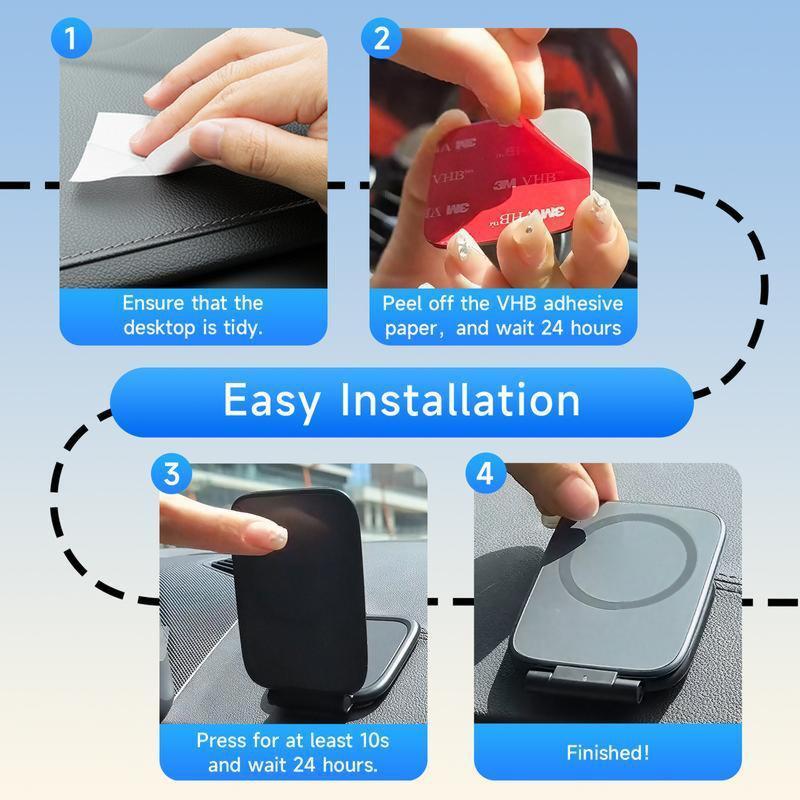 ✨Magnetische telefoonhouder met sterke houdkracht — kleeft als een magneet, staat als een rots!📱⚡