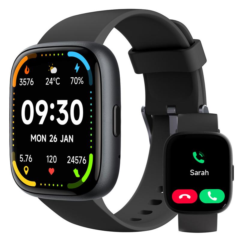 ⌚Slimme horloge voor dames en heren, fitnesstracker met beantwoorden/bellen, fitnesshorloge met slaaptracker/100 sporten/IP68 waterdichte stappenteller✨