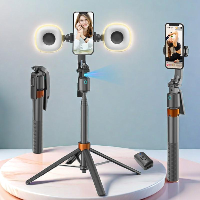 📱 180 cm Smart Selfiestick met Automatische Gezichtsherkenning – Film en Maak Foto's met Meer Vrijheid