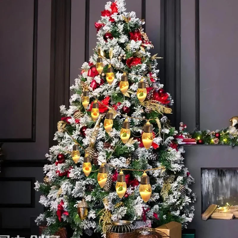 🎄Kerstmis Vintage Decor Lichtslinger - Led-lampen Lichtslingers🎅