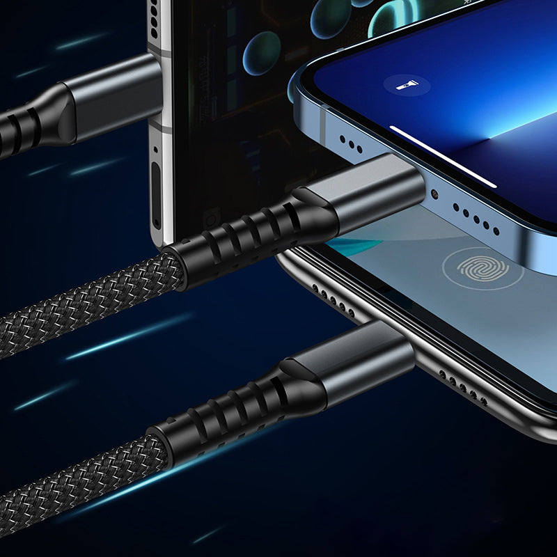 ⚡Transparante, lichtgevende 3-in-1 supersnelle oplaadkabel