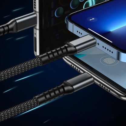 ⚡Transparante, lichtgevende 3-in-1 supersnelle oplaadkabel