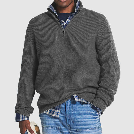 Men's Business Casual Sweater met rits