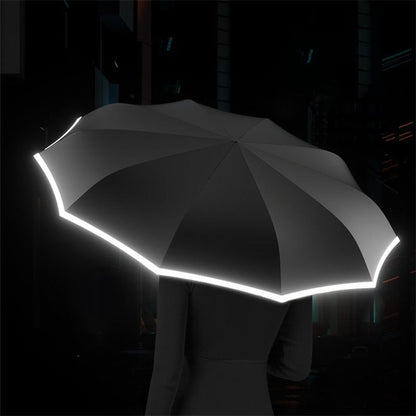 🌧️🌞50% korting🌂Reflecterende veiligheidsstrip paraplu met ringgesp
