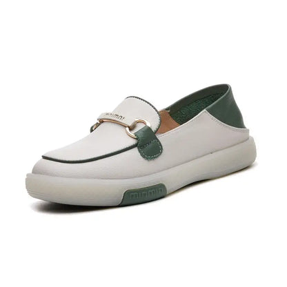 Dames Leren Zachte Zool Loafers