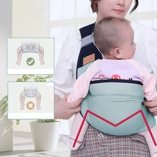 👶 NU 50% KORTING! 4-in-1 Draagzak met Ademend Mesh – Voor & Achter Dragen | 0–36 Maanden | Dicht bij Je Baby & Handen Vrij ✨