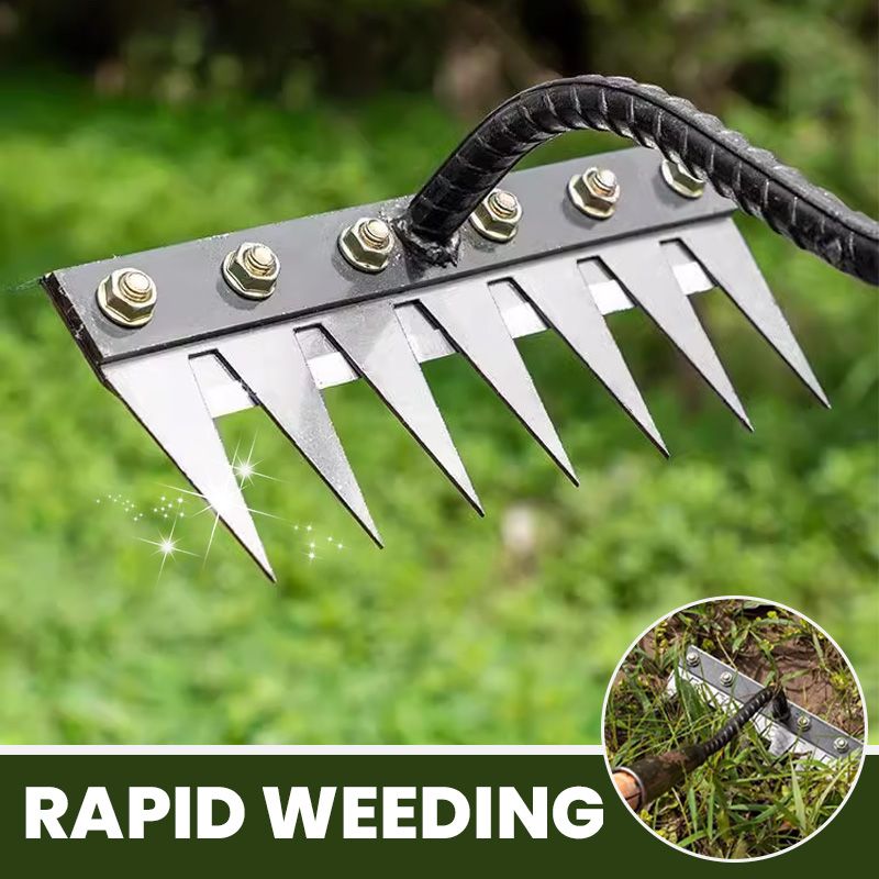 🌿 Koolstofstalen Onkruidhark – Kies uit 5, 6, 7 of 8 tanden voor élke grondsoort! Duurzaam, roestvrij & ideaal voor de Nederlandse tuin. 💪🧤✨