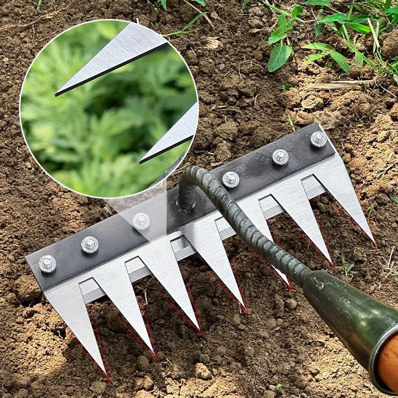 🌿 Koolstofstalen Onkruidhark – Kies uit 5, 6, 7 of 8 tanden voor élke grondsoort! Duurzaam, roestvrij & ideaal voor de Nederlandse tuin. 💪🧤✨