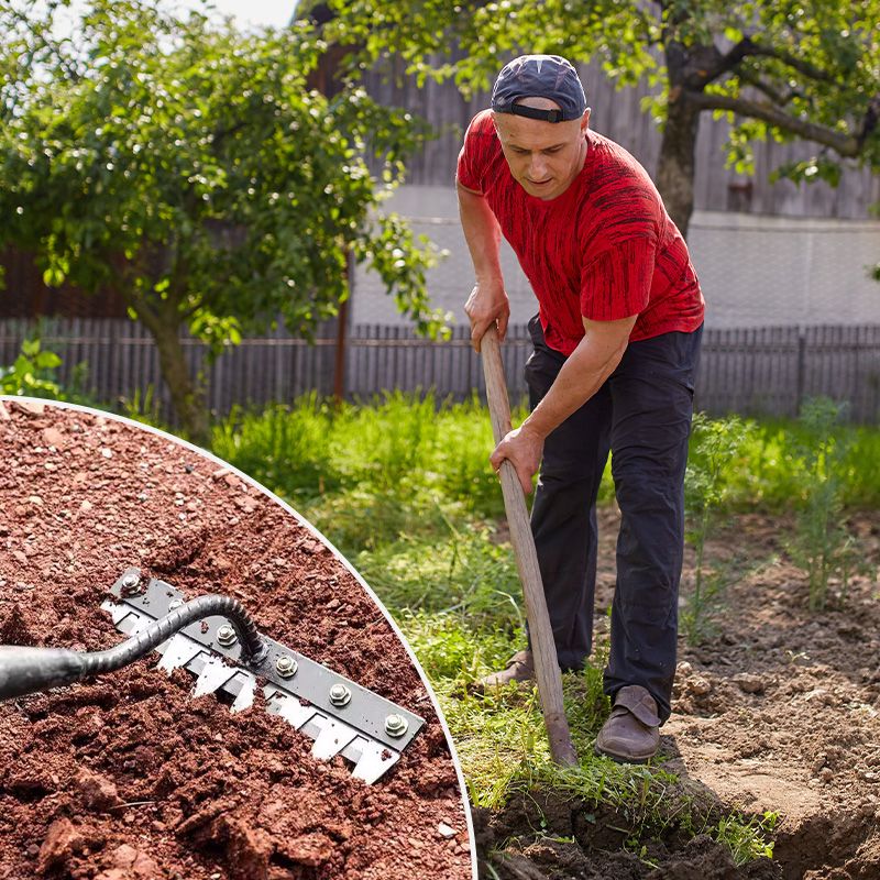 🌿 Koolstofstalen Onkruidhark – Kies uit 5, 6, 7 of 8 tanden voor élke grondsoort! Duurzaam, roestvrij & ideaal voor de Nederlandse tuin. 💪🧤✨