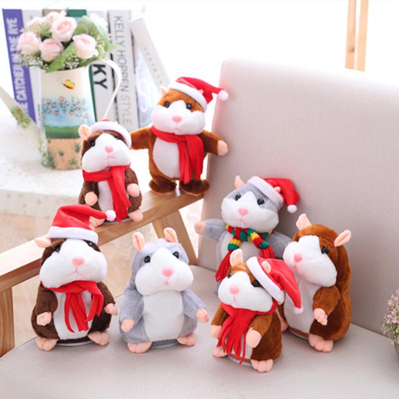 🐹 50% KORTING – Pratende Hamsterknuffel van 15 cm | Herhaalt Geluid en Beweegt Zijn Kopje