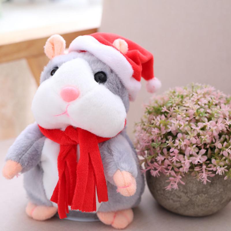 🐹 50% KORTING – Pratende Hamsterknuffel van 15 cm | Herhaalt Geluid en Beweegt Zijn Kopje