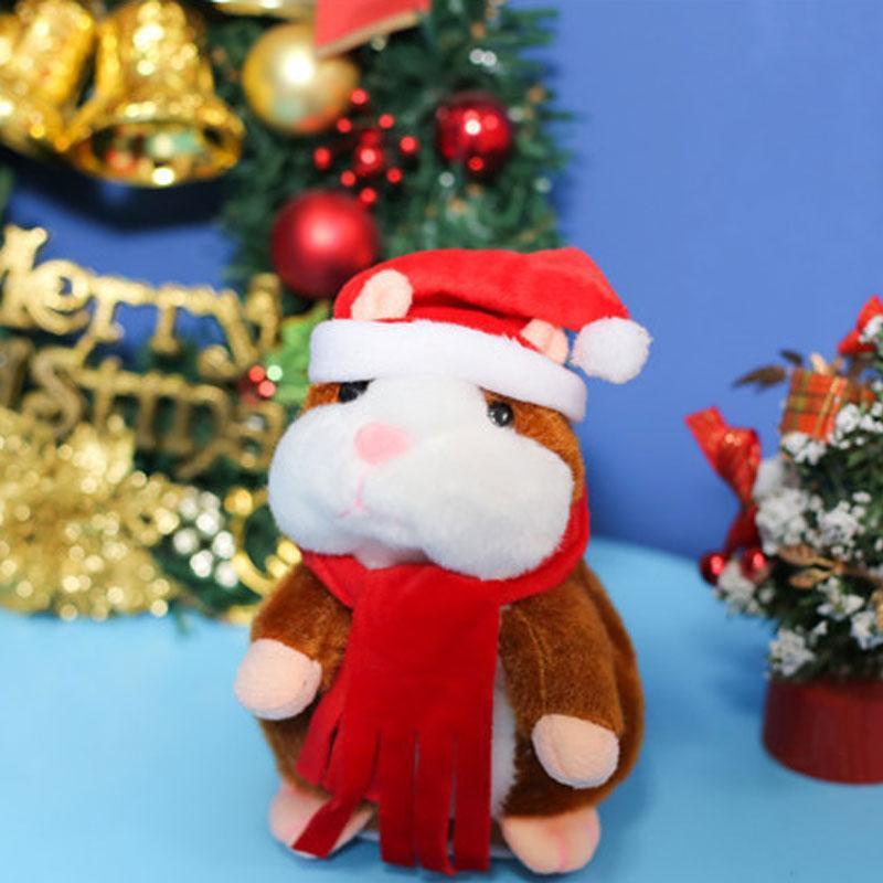 🐹 50% KORTING – Pratende Hamsterknuffel van 15 cm | Herhaalt Geluid en Beweegt Zijn Kopje