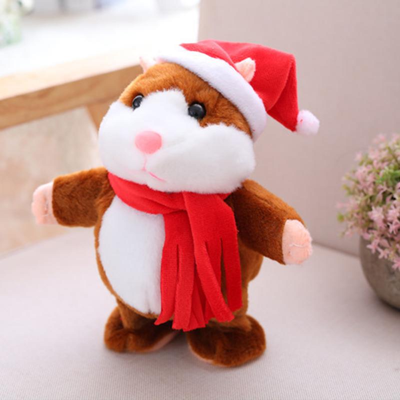 🐹 50% KORTING – Pratende Hamsterknuffel van 15 cm | Herhaalt Geluid en Beweegt Zijn Kopje