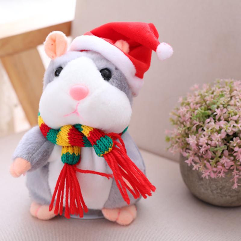 🐹 50% KORTING – Pratende Hamsterknuffel van 15 cm | Herhaalt Geluid en Beweegt Zijn Kopje
