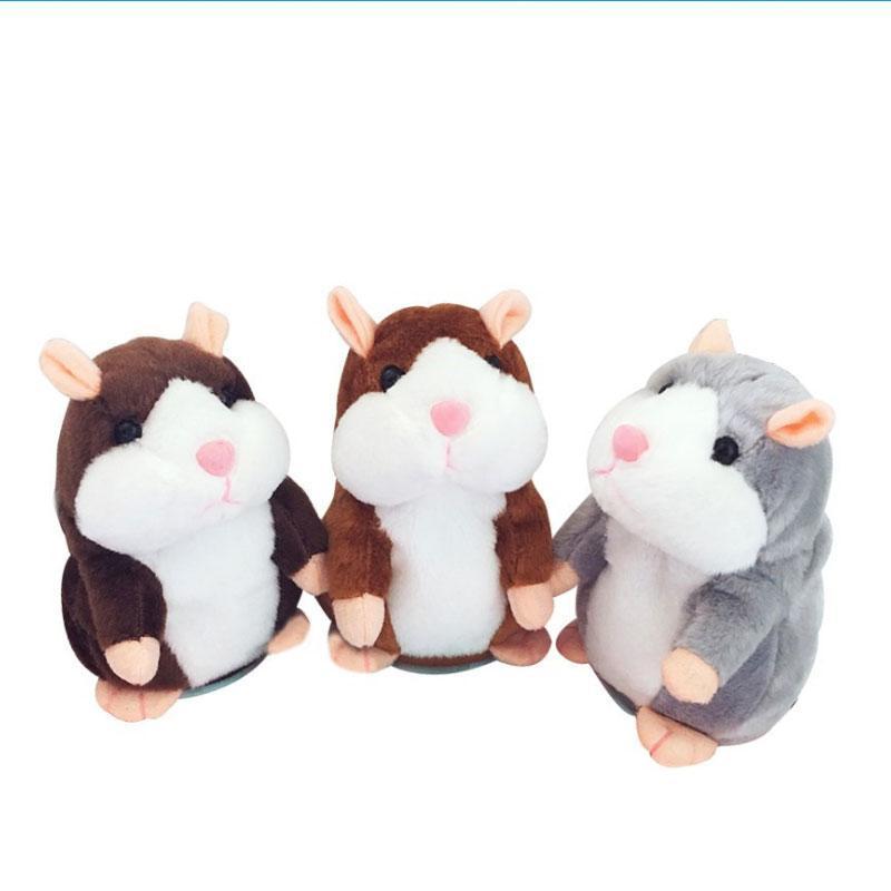 🐹 50% KORTING – Pratende Hamsterknuffel van 15 cm | Herhaalt Geluid en Beweegt Zijn Kopje