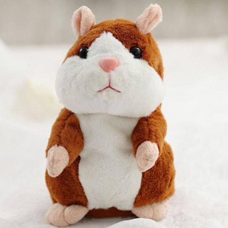 🐹 50% KORTING – Pratende Hamsterknuffel van 15 cm | Herhaalt Geluid en Beweegt Zijn Kopje