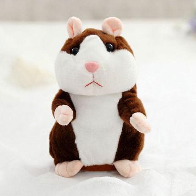 🐹 50% KORTING – Pratende Hamsterknuffel van 15 cm | Herhaalt Geluid en Beweegt Zijn Kopje
