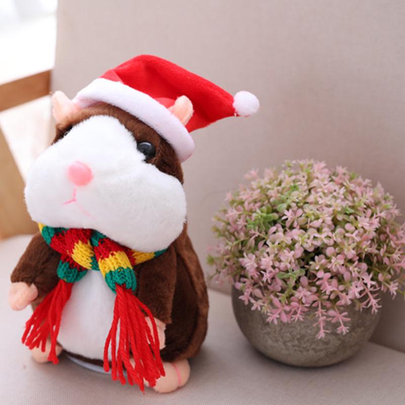 🐹 50% KORTING – Pratende Hamsterknuffel van 15 cm | Herhaalt Geluid en Beweegt Zijn Kopje