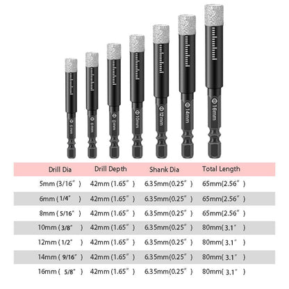 💥Uitverkoop 49% korting🔥Hexuitdraaischachtboren voor marmer/tegel/steen[Volledige reeks]🛠️