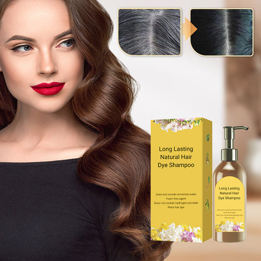 🌿 Langdurige Natuurlijke Haarverf Shampoo – Kleur en Verzorging in Één Stap ✨