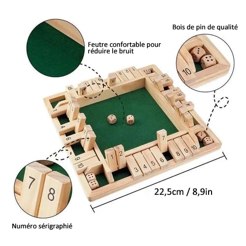 🔥FUN FAMILIE SPELLEN - Shut The Box Bordspel 🎲