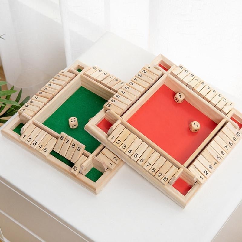 🔥FUN FAMILIE SPELLEN - Shut The Box Bordspel 🎲