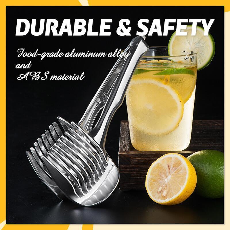📢📢 50% KORTING !! ⏰ 1+1 GRATIS🍋 Creatieve Keukensnijder – Handzame snijhulp van voedselveilig aluminiumlegering, voor snel en eenvoudig snijden van citroen, tomaat, ui en zachte groenten & fruit.
