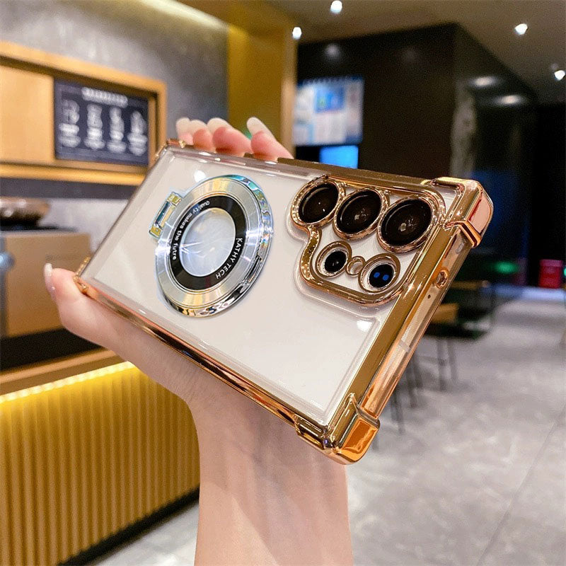 Anti-drop telefoonhoesje met onzichtbare ring voor Samsung
