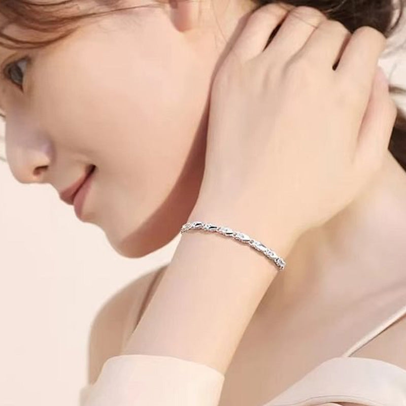 ✨Elegante sprankelende geluksklaverarmband🍀