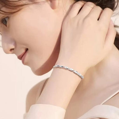 ✨Elegante sprankelende geluksklaverarmband🍀