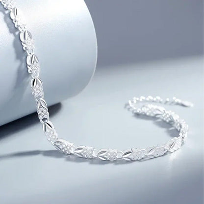 ✨Elegante sprankelende geluksklaverarmband🍀