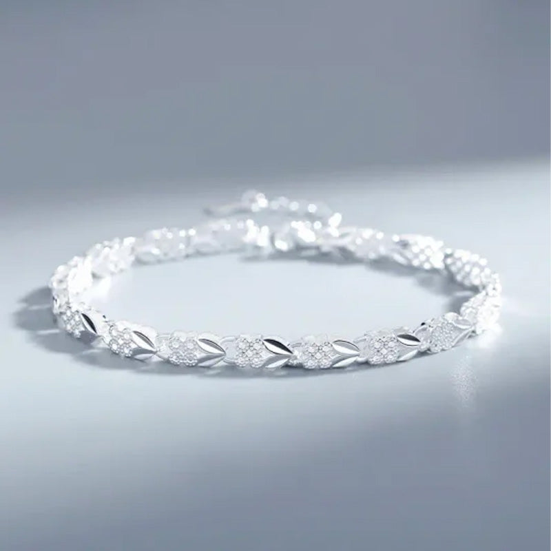✨Elegante sprankelende geluksklaverarmband🍀
